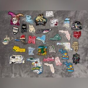 State Souvenir Magnets Collection Lot of 32